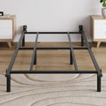 Twin Size 7 Inch Low Profile Metal Platform Bed Frames, Adjustable Length