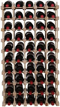 Wooden Stackable Storage Modular Small countertop Wine Rack Cabinet,Freestanding for Floor Wood Wine Bottle Shelf (50bottle)