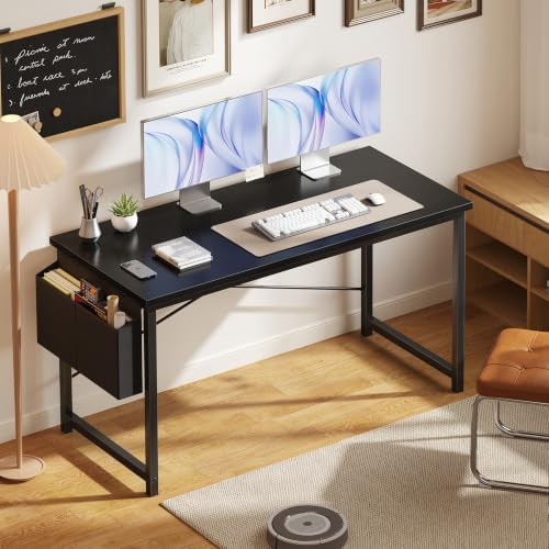 OLIXIS Computer Desk, 55 Inch Gaming Desks for Home Office Small Spaces