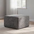 MONVANE 27.5" Square Ottoman, Modular Foot Rest, Grey