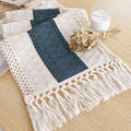 Boho Table Runner for Home Decor 12x72 Blue Fall Rustic Decorations