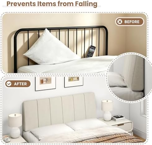 Full Size Headboard Only-No Assembly Required, Beige