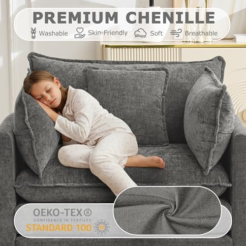 42" Modular Sectional Sofa, Cloud Couch Single-Seat Accent Chair