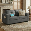 TYBOATLE 65" Small Couches for Bedroom, Modern Tufted Comfy Loveseat