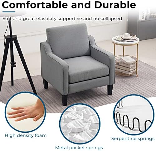 VINGLI Accent Chairs Set of 2, Modern Traditional Armchair for Living Room