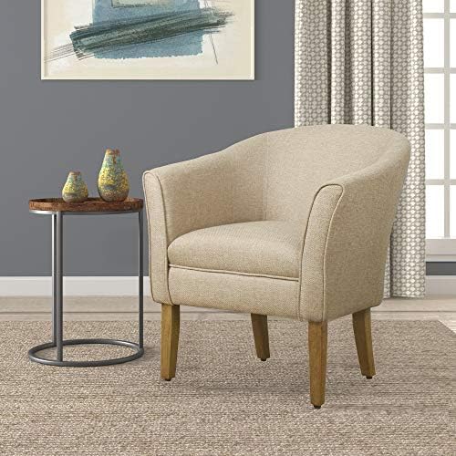 HomePop Barrel Accent Chair - Light Brown