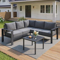 UDPATIO 6-Piece L Shaped Outdoor Sectional Sofa, 6" Thick Cushion