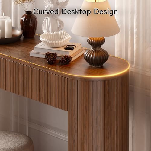 ONBRILL 55 Inch Console Table with 2 Drawers, Entryway Tables with Storage