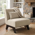 Armless Accent Chair Upholstered Comfy Modern Living Room Side Chair