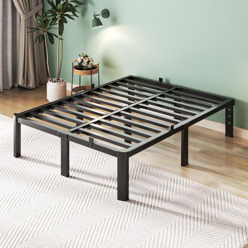 Queen Bed Frame, 14 Inch Heavy Duty Steel Platform, Noise-Free