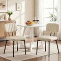 Dining Chairs Set of 2, PU Leather Upholstered Kitchen Chairs