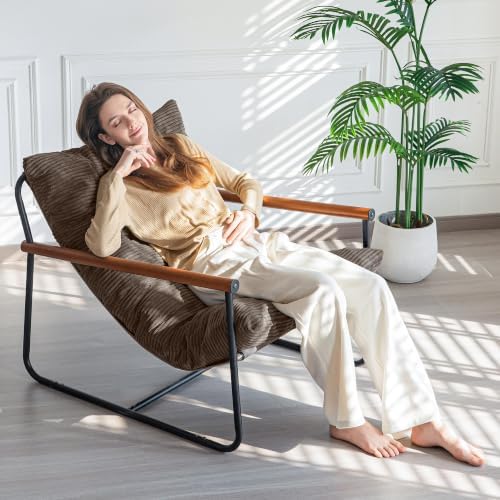 MAXYOYO Modern Accent Chair, Comfy Living Room Chair with Metal Frame