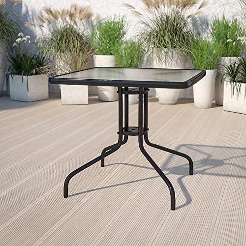 Flash Furniture 31.5 in Metal Square Table