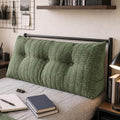Headboard Pillow Twin, Dorm Wedge Pillow, Bed Pillows for Sitting up in Bed, Dorm Bed Headboard for Read, Work, Play in Beds, Daybed Backrest Pillows with Removable Washable Cover, Green