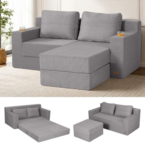 COMAX Futon Sofa Bed, Convertible Sofa Bed, Folding Boneless Couches
