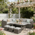 Wisteria Lane 7 Piece Patio Furniture Set, Patio Sectional for All Weather