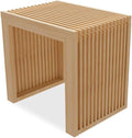APRTAT Bamboo Dining Bench 17 Inch Indoor Wooden Shoe Benches for Entryway