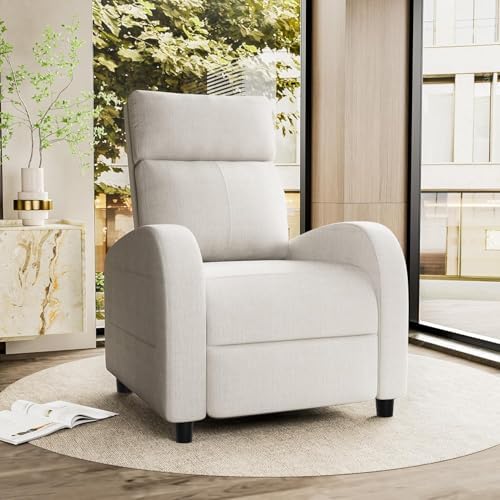 Homall Recliner Chair, Recliner Sofa Fabric for Adults, Beige Recliners