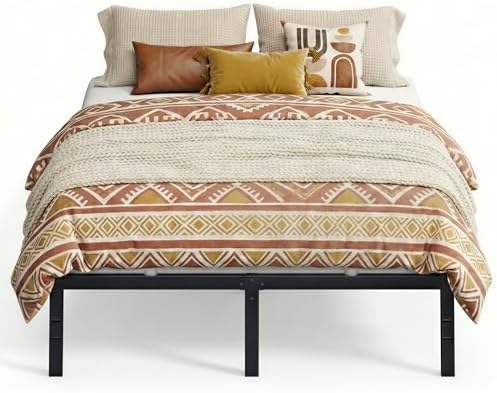 VASAGLE Full Metal Bed Frame, 14 Inches Tall, 1100 lb Weight Capacity