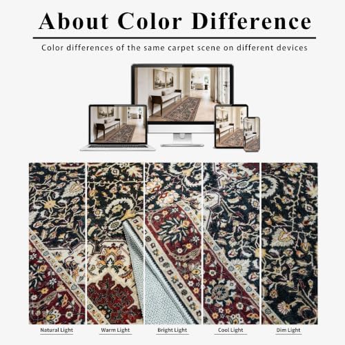 HY HAOYUNLAI Hallway Washable Runner Rug 2.6x10 Kitchen Non Slip Slim Mat
