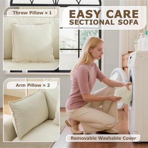 42" Modular Sectional Sofa, Cloud Couch Single-Seat Accent Chair