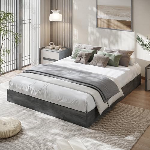 GarveeHome Wood Platform Bed Frame, Twin XL Bed Frame Without Headboard