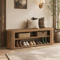 Tribesigns 47.2" 3-Tier Entryway Bench with Shoe Storage