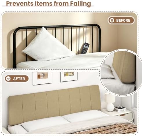 King Size Headboard Only-No Assembly Required, Light Brown