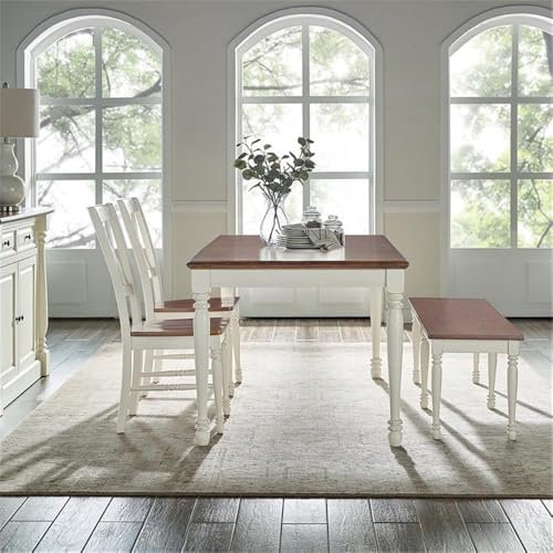 Crosley Furniture Shelby 4-Piece Dining Set, Chairs & Bench