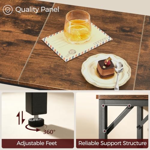 MAHANCRIS Bar Table, 35.4-Inch Counter Height Pub Table, Cocktail Table