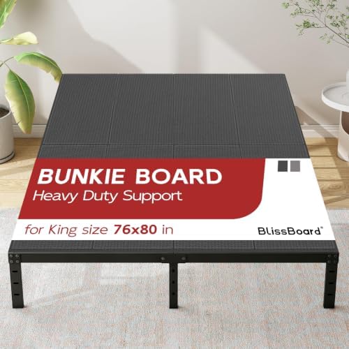 BlissBoard King Bunkie Board, 76 x 80 in, Stable Center Support