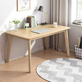 IOTXY Simple Wooden Writing Desk - 39" W PC Laptop Computer Table, Oak