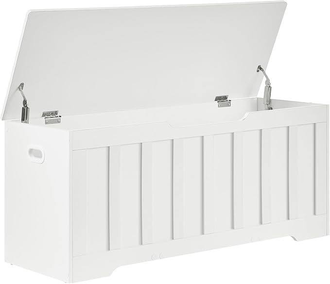 VANKILEY 43.3" Storage Chest Extra Large, Storage Bench.(White)