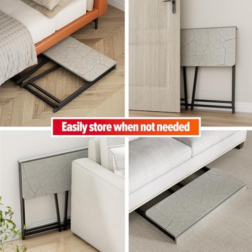 WOHOMO Folding Desk, 31.5" Foldable Computer Table for Small Spaces, Grey
