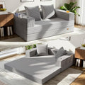 COMAX Boneless Futon Sofa Bed, 59" Small Low-Profile Floor Couch