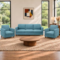 Couch Set for Living Room, 3 Seater Chenille Sofa and Armchair Set of 2