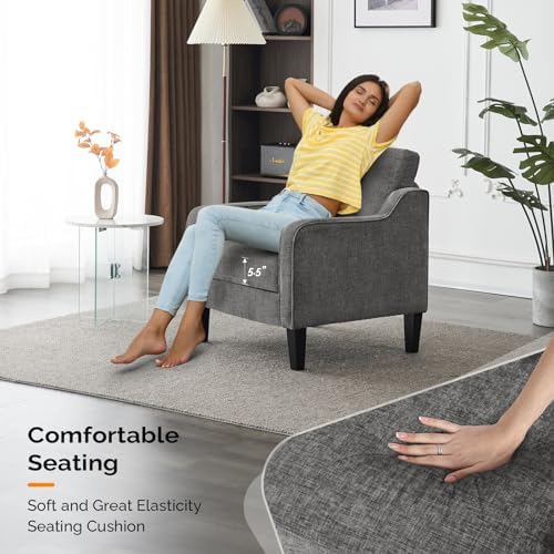 VINGLI Accent Chairs Set of 2, Modern Traditional Armchair for Living Room