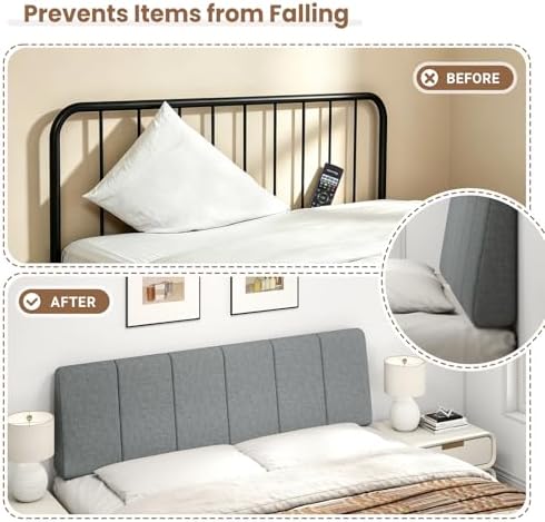 Queen Size Headboard Only-No Assembly Required, Dark Gray