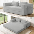78" 5-in-1 Convertible Futon Sofa Bed, Boneless Couch for Living Room
