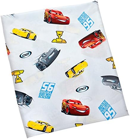 Disney Cars Rusteze Racing Team 4 Piece Toddler Bedding Set, Blue/Red/Yellow/White