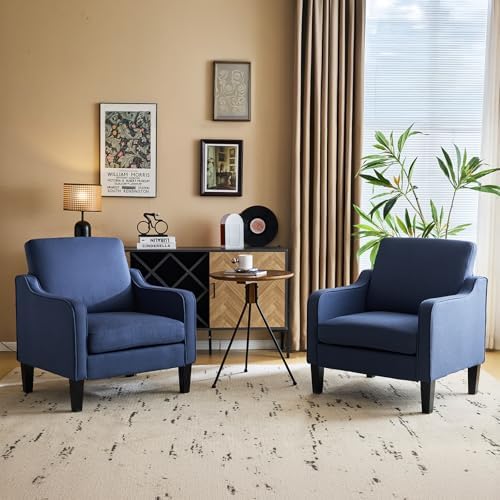 VINGLI Accent Chairs Set of 2, Modern Traditional Armchair for Living Room