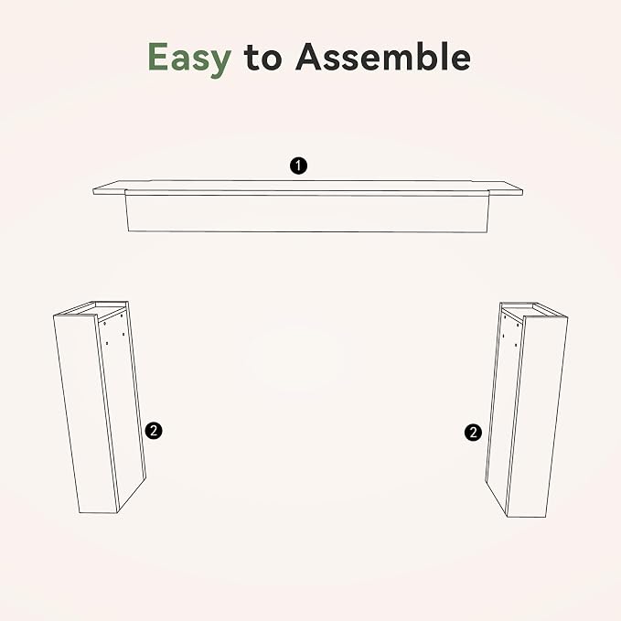 Solid Wood Console Table, 63-Inch Farmhouse Sofa Table Behind Couch for Entryway, Living Room, Foyer, Easy Assembly (Weathered Gray)