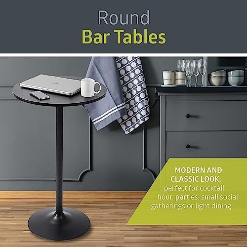 Pearington Pub Table, Jet Black, 4pk