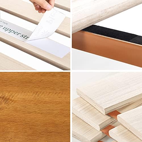 Zinus OLB-PWPBBO-12F 12 Inch Deluxe Wood Platform Bed / No Boxspring Needed / Wood Slat Support / Rustic Pine Finish, Full