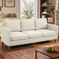 80" Chenille Sofa Mid Century Modern 3 Seater Couch for Living Room Office