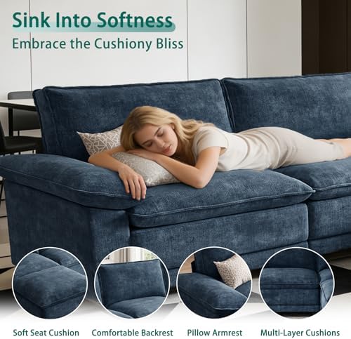 108" Modular Sectional Couch, L Shaped Cloud Sofa for Living Room