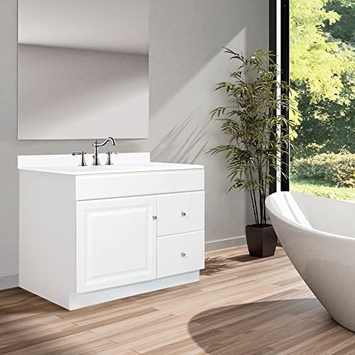 Design House Wyndham Bathroom Vanity, 36", White | , Freestanding, Traditional, Wood, Bath, 597229