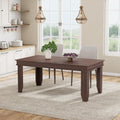 GarveeHome Farmhouse Dining Table for 6 People, 63" Long Kitchen Tables