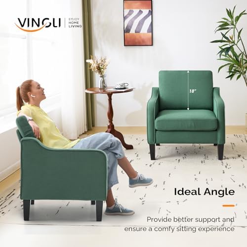 VINGLI Accent Chairs Set of 2, Modern Traditional Armchair for Living Room