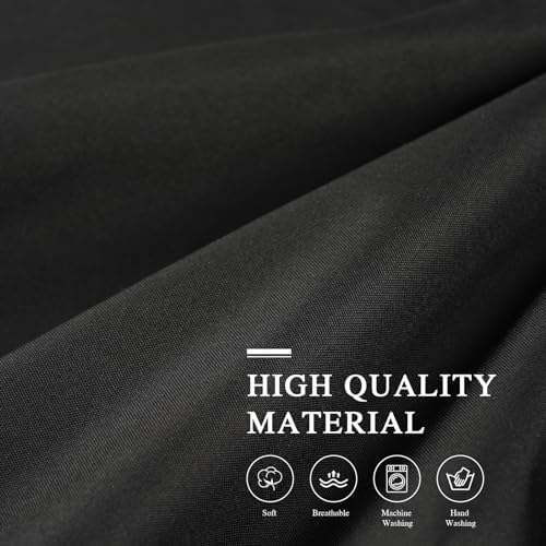 Black Canopy Bed Curtain 4 Corner Post Bed Curtains, Twin